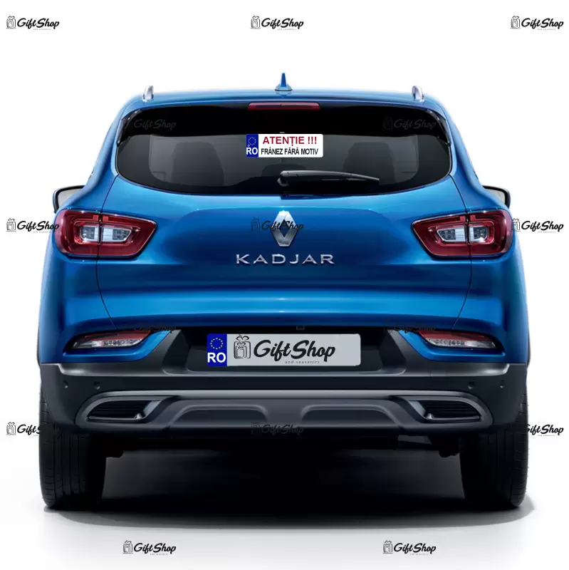 Atentie franez fara motiv, indicator masina, dimensiune 200x60 mm